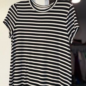 Target Black & White Striped Short Sleeve Tee